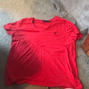 Polo t shirt red